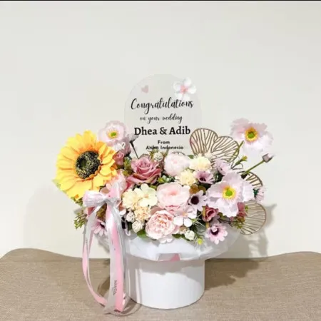 Bloom Box Akrilik Ucapan Wedding Maluku Barat Daya
